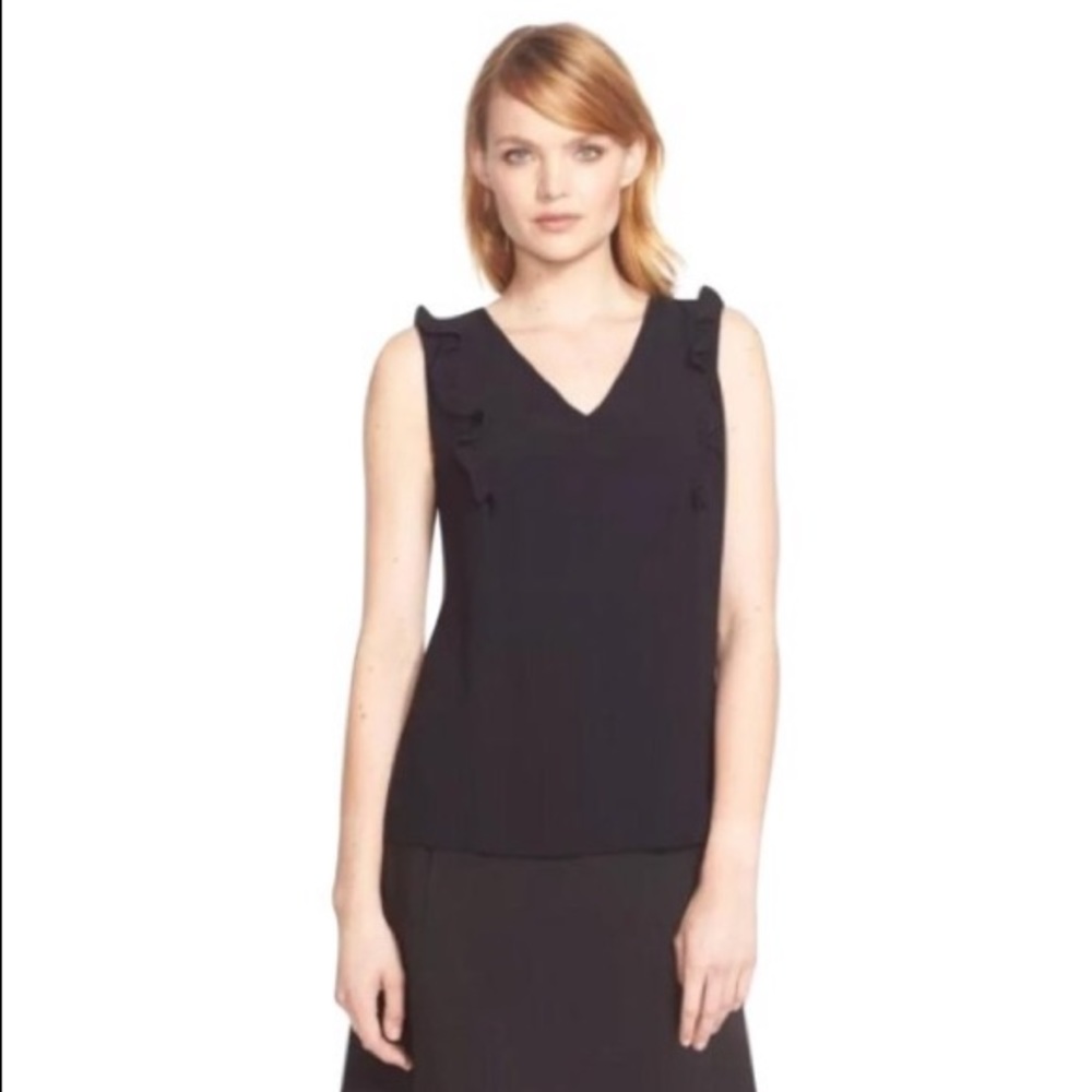Kate Spade Sleeveless Ruffle Blouse (2)